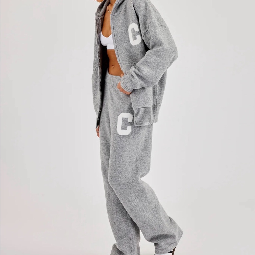 Chic Gray Women's Lounge Set